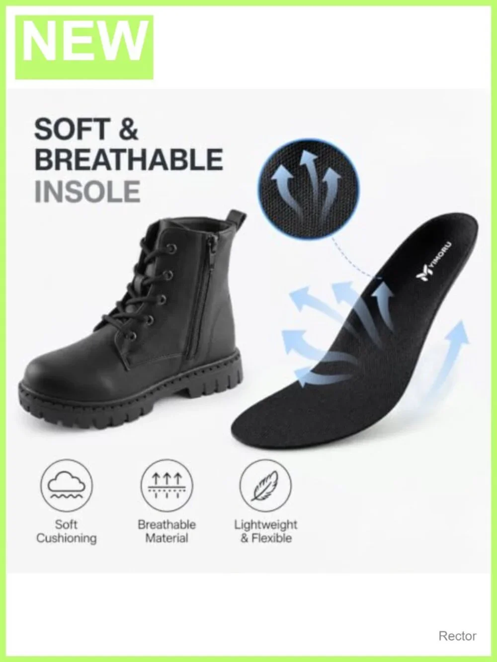 Girls Combat Boots with Bow, Lace Up Side Zipper, Ankle Boots
